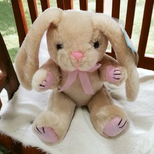 Bunny Rabbit Stuffed Plush Toy Jointed Traditions Adjustable Vintage Home Decor